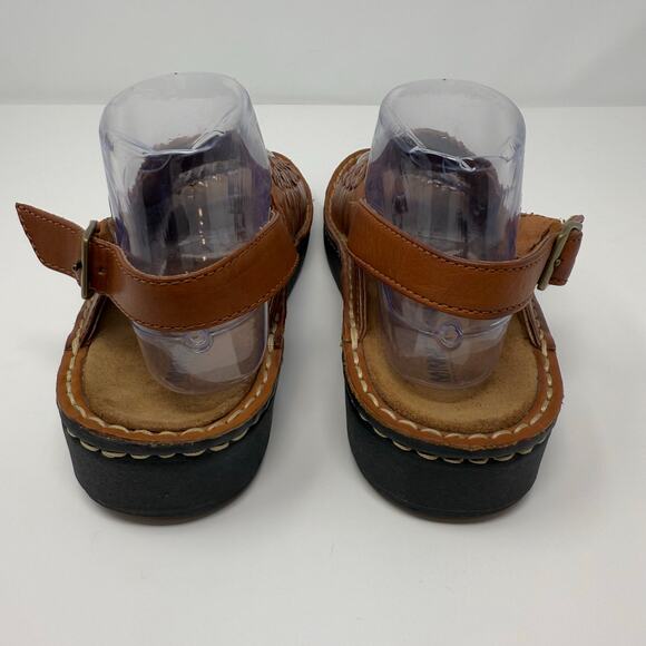 Minnetonka Sandals Women's 8 Brown Woven Leather Hippie Boho Summer EUC - Picture 7 of 11